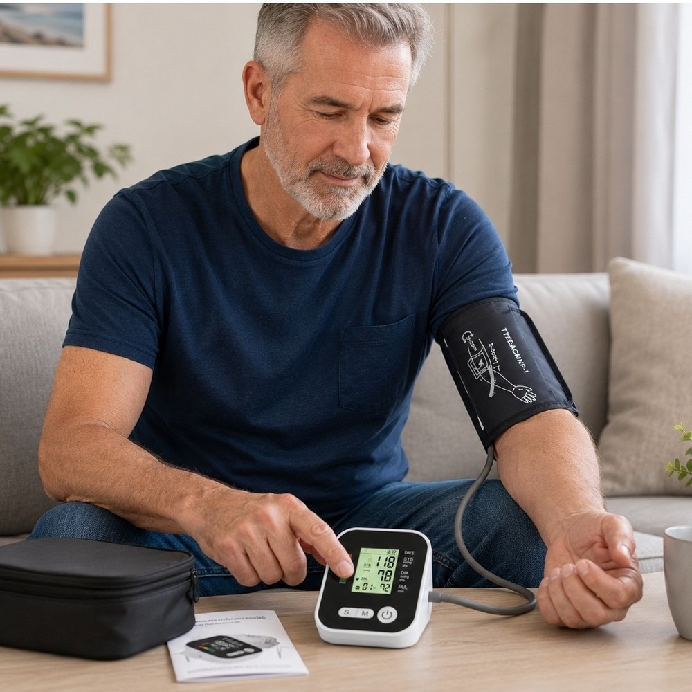 RAK283 Automatic Arm Blood Pressure Monitor Digital LCD BP Cuff Kit Portable